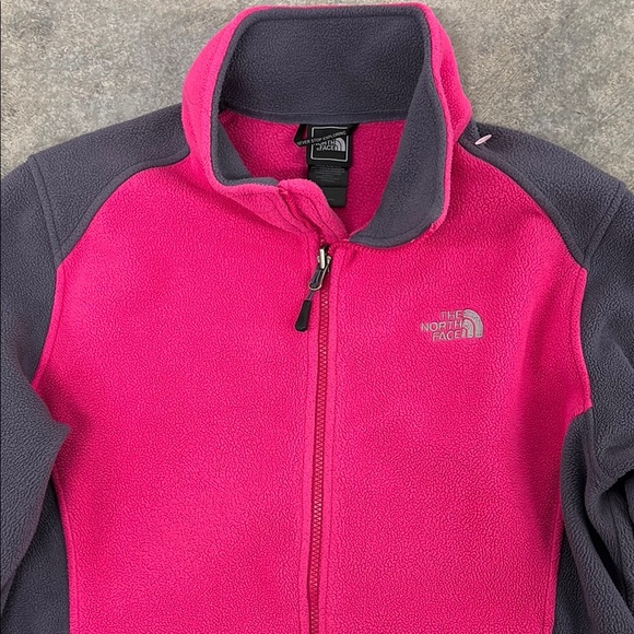 Kids Pink and Gray Fleece Jacket - Picture 2 of 4